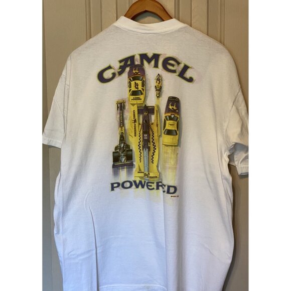 Smokin' Joe's Racing White Vintage Men's XL S/S T-Shirt Camel 1994 RJRTC - Picture 6 of 7
